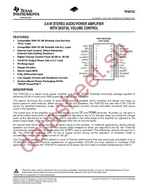 TPA0152PWPR datasheet  